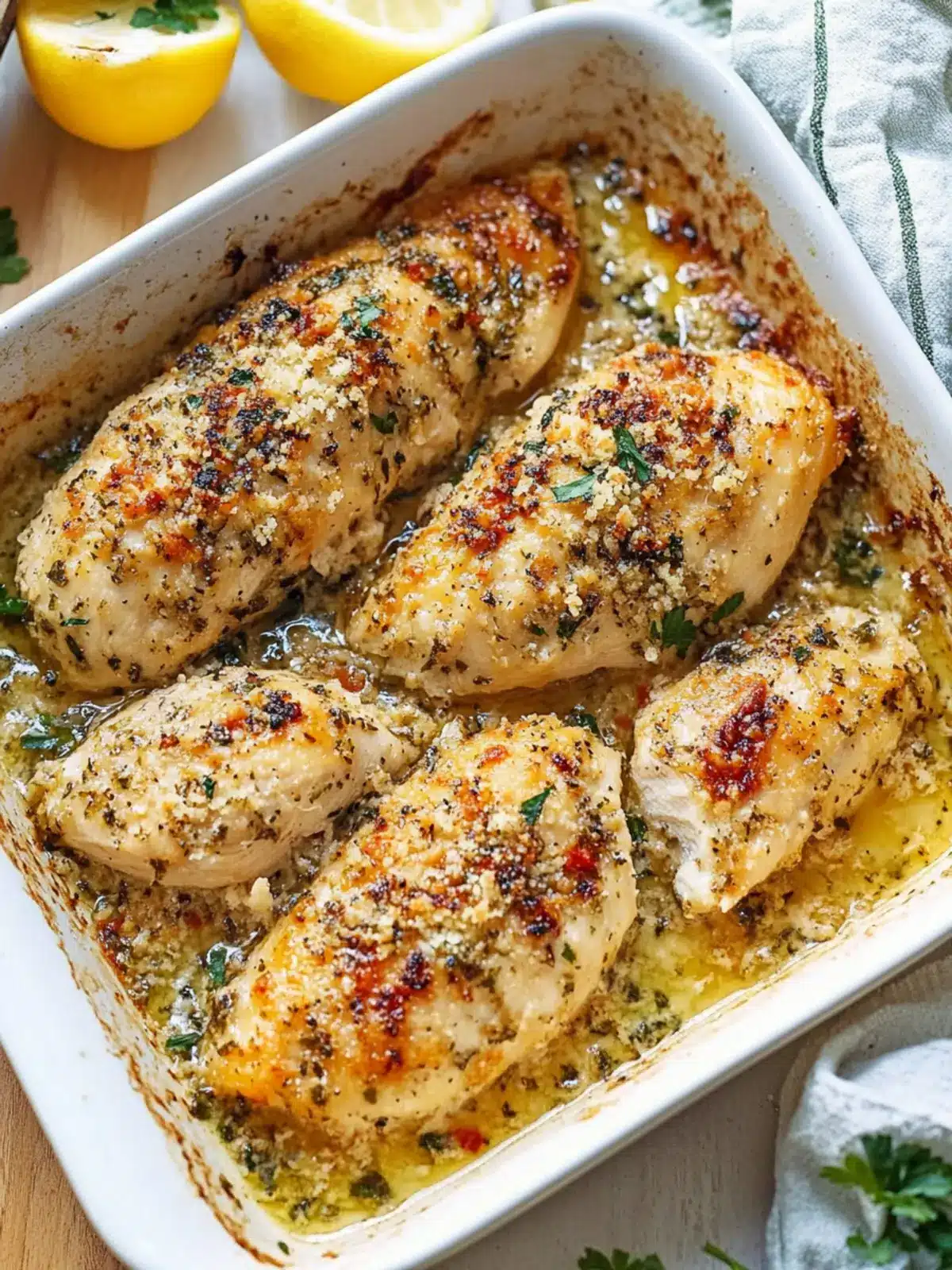 Garlic Parmesan Chicken Bake: Easy, Irresistible Comfort Food 2 Garlic Parmesan Chicken Bake