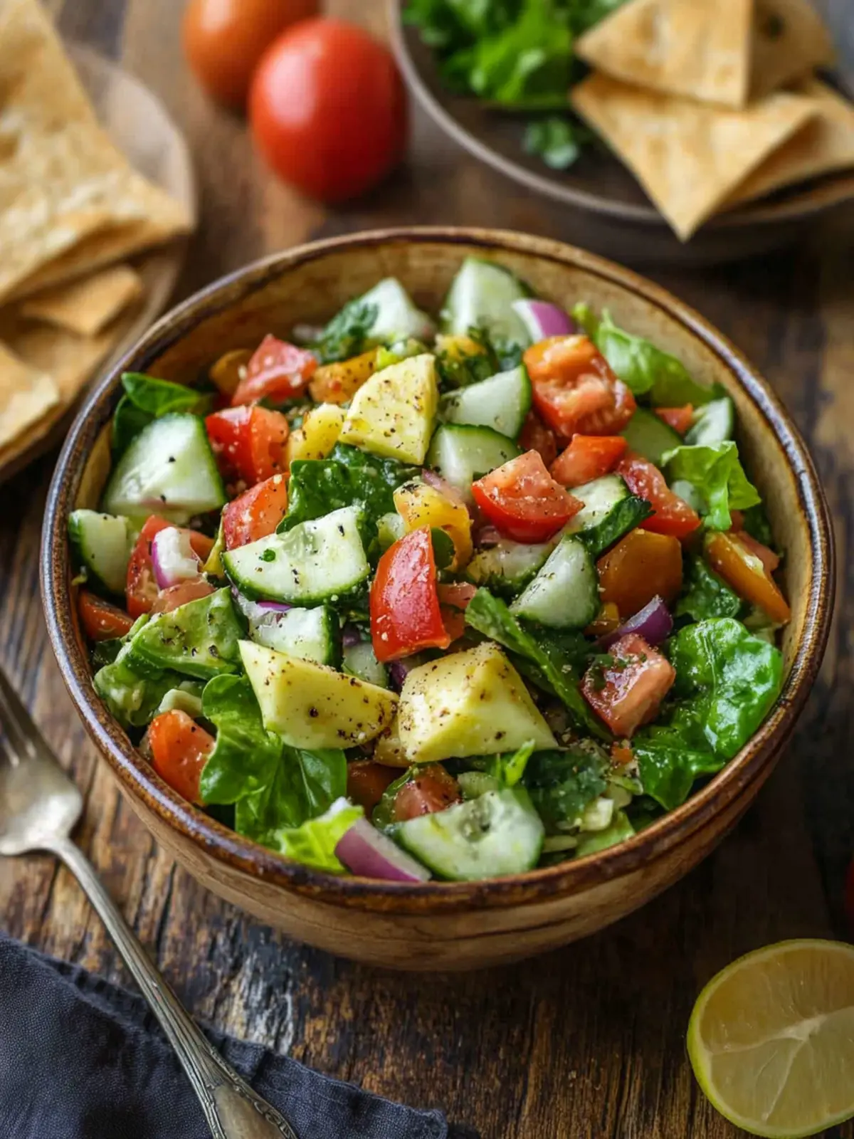 Zesty Authentic Fattoush Salad: Refresh Your Dinner Tonight 3 Authentic Fattoush Salad