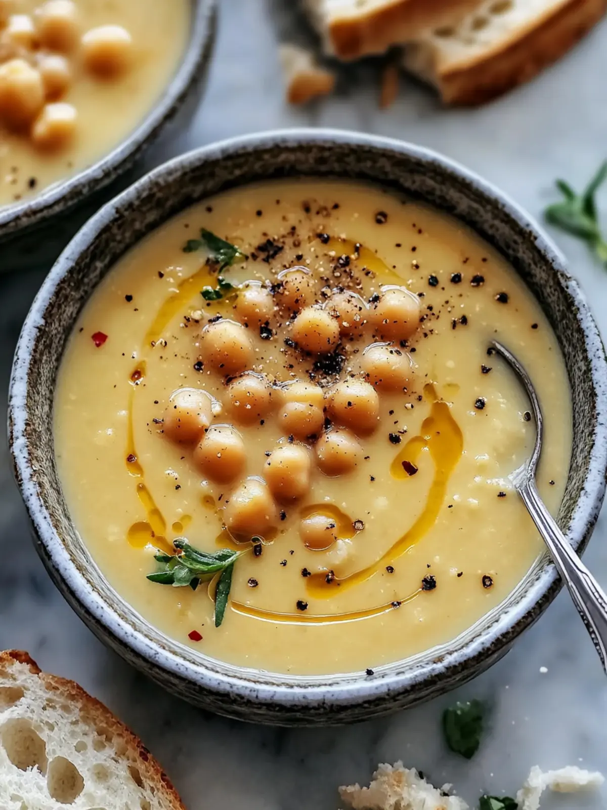 Wholesome Easy Garlic Chickpea Soup in Under 30 Minutes 3 Easy Garlic Chickpea Soup