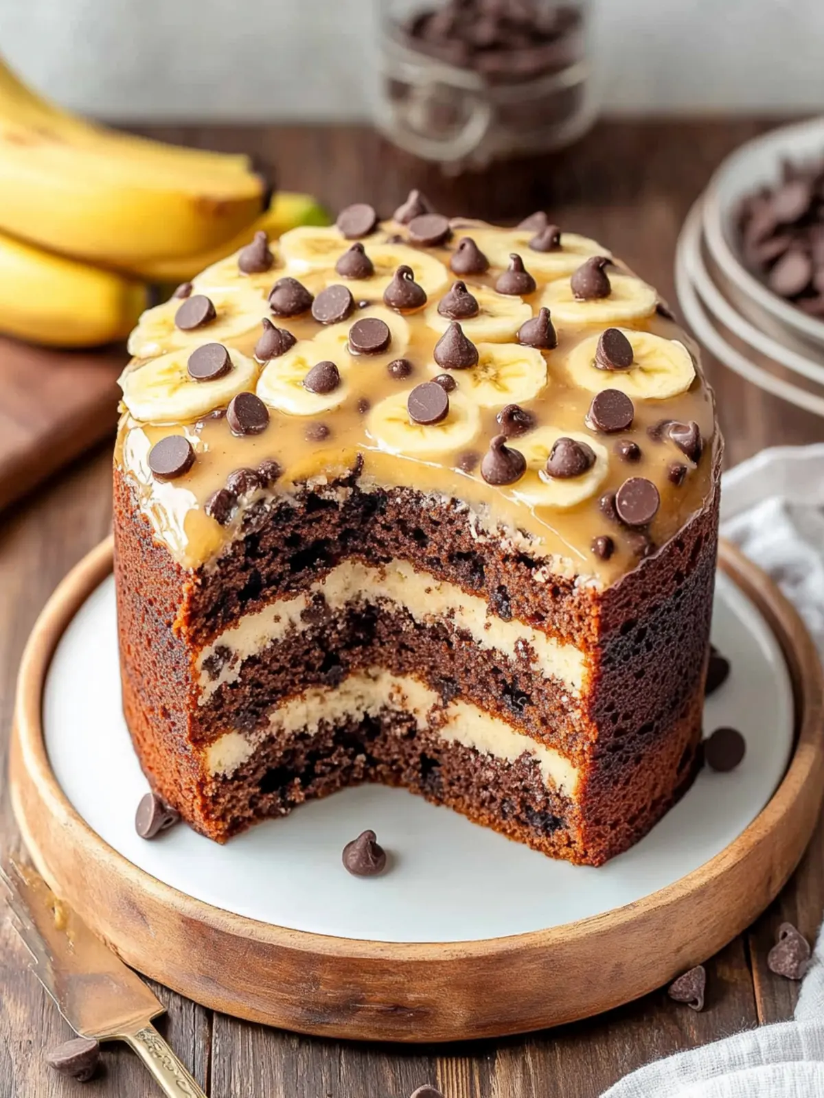 Indulge in Bliss: Homemade Banana Chocolate Chip Cake 5 Banana Chocolate Chip Cake