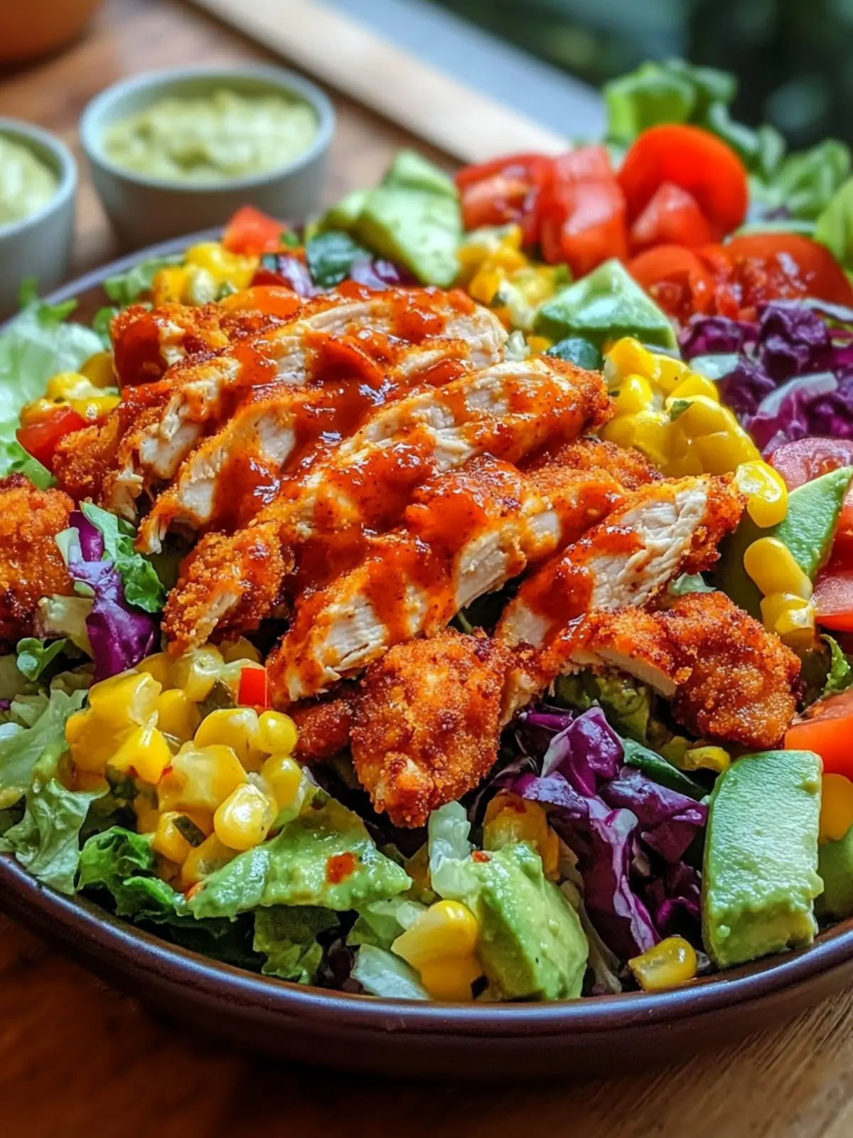 Crispy Chicken Taco Salad: Quick, Healthy, and Delicious! 3 Crispy Chicken Taco Salad