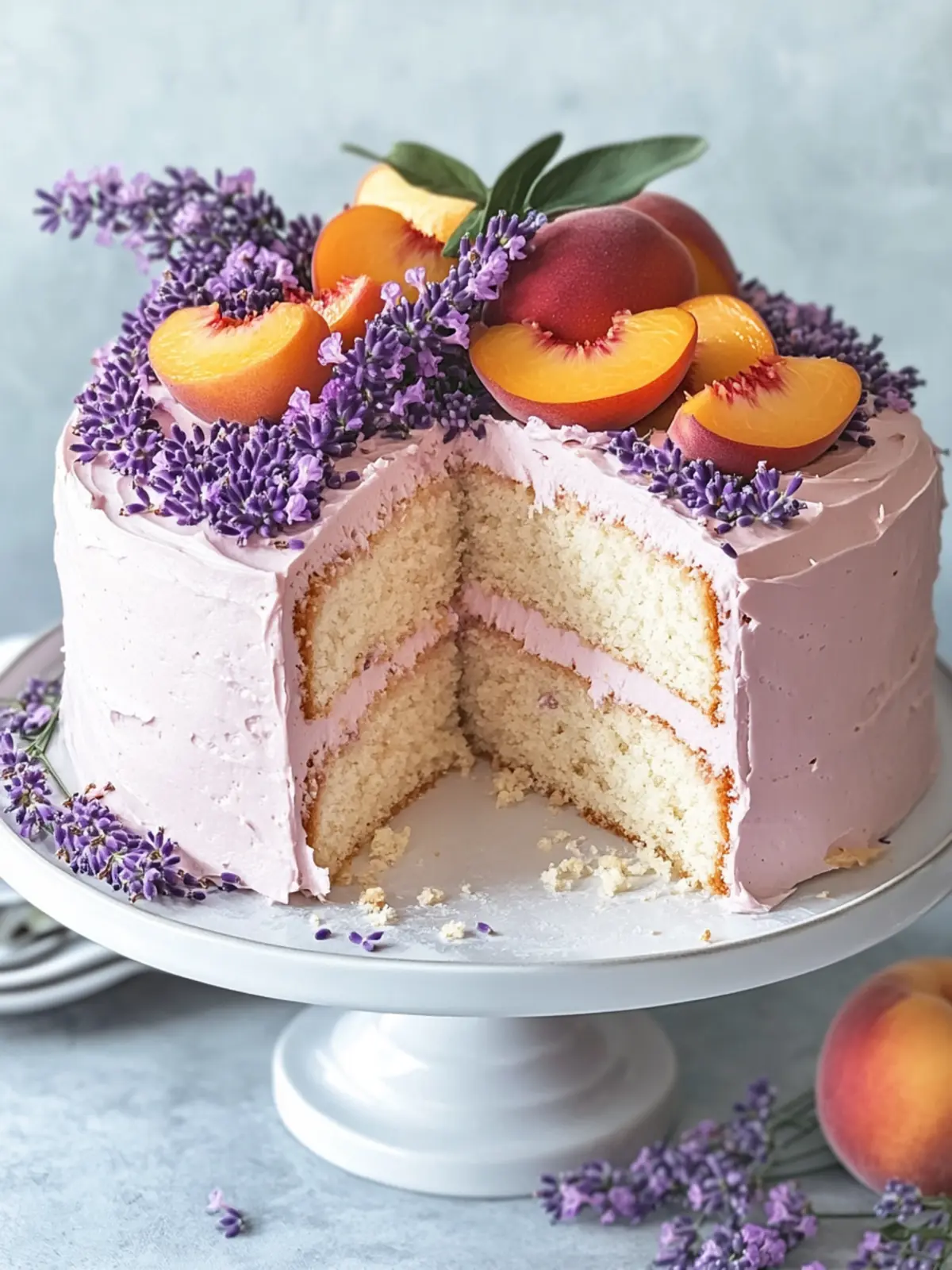 Lavender Peach Cake: A Delightfully Unique Dessert Experience 4 Lavender Peach Cake