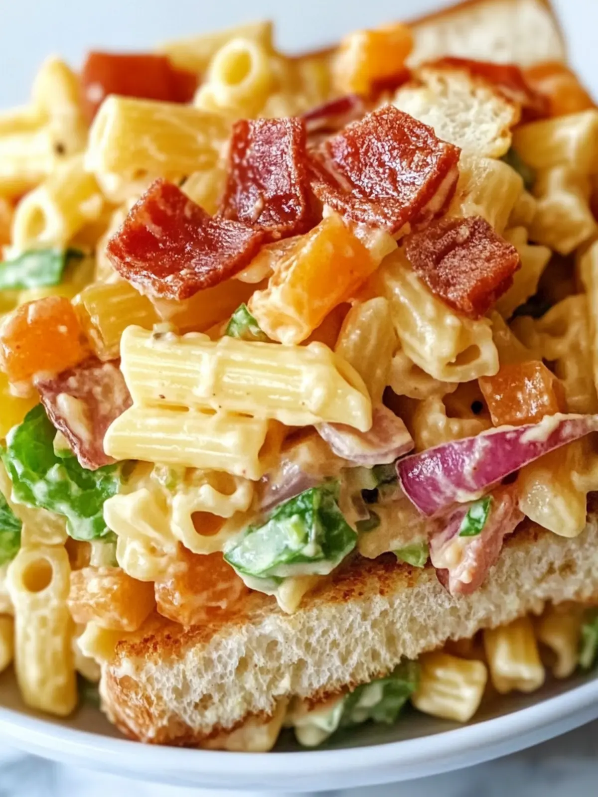 Mouthwatering Club Sandwich Pasta Salad You Can Make Ahead 5 Club Sandwich Pasta Salad