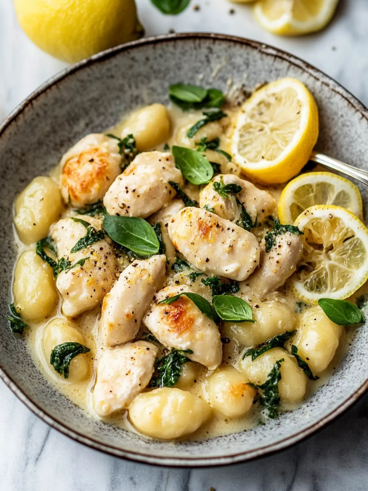 Delicious Lemon Chicken Gnocchi in One Pan for Quick Dinners 2 Lemon Chicken Gnocchi