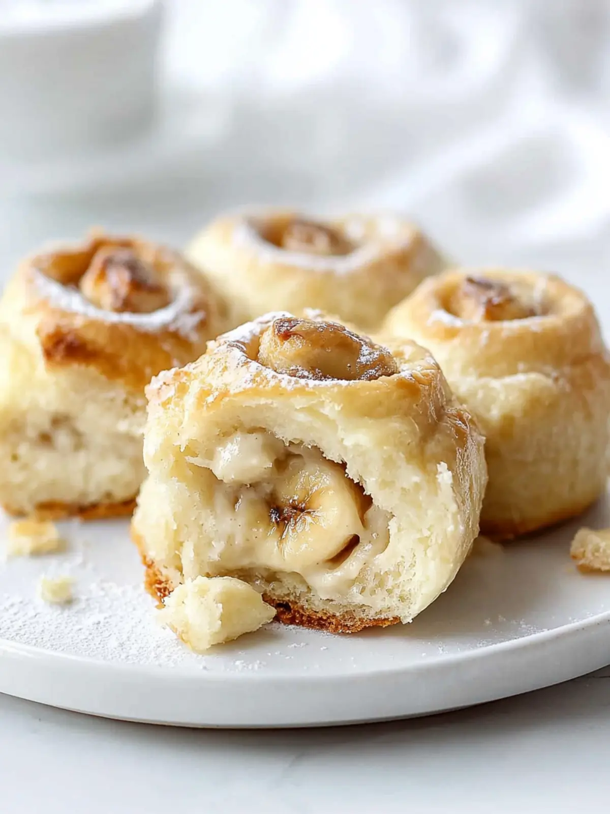 Indulge in Homemade Banana Cream Sweet Rolls Bliss 3 Banana Cream Sweet Rolls