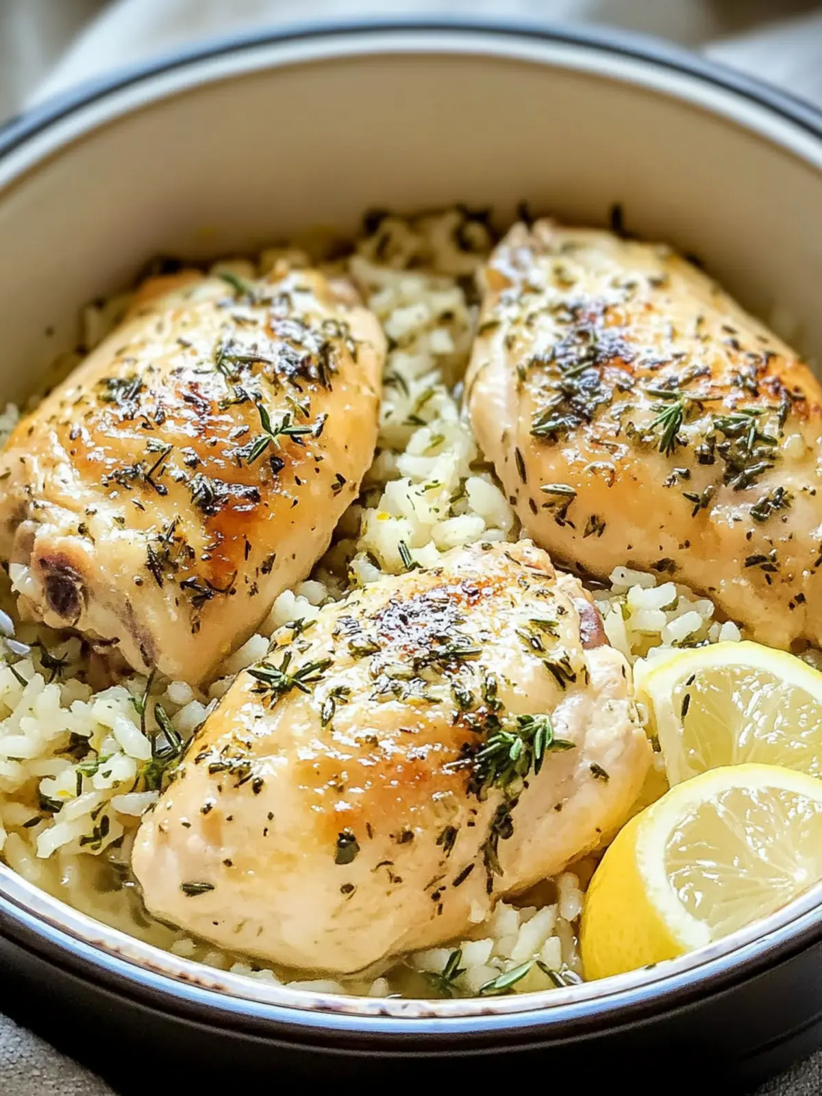 Slow Cooker Lemon Herb Chicken and Rice for Effortless Meals 4 Slow Cooker Lemon Herb Chicken and Rice
