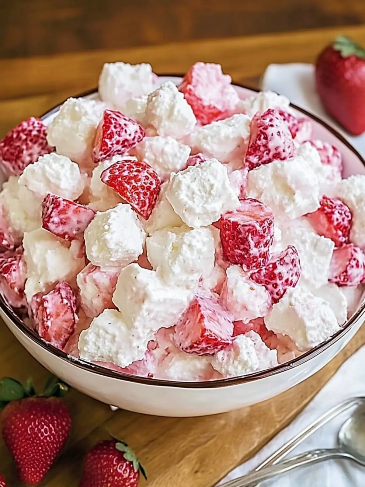 Strawberry Shortcake Fluff Salad - Your Ultimate Summer Bliss 3 Strawberry Shortcake Fluff Salad