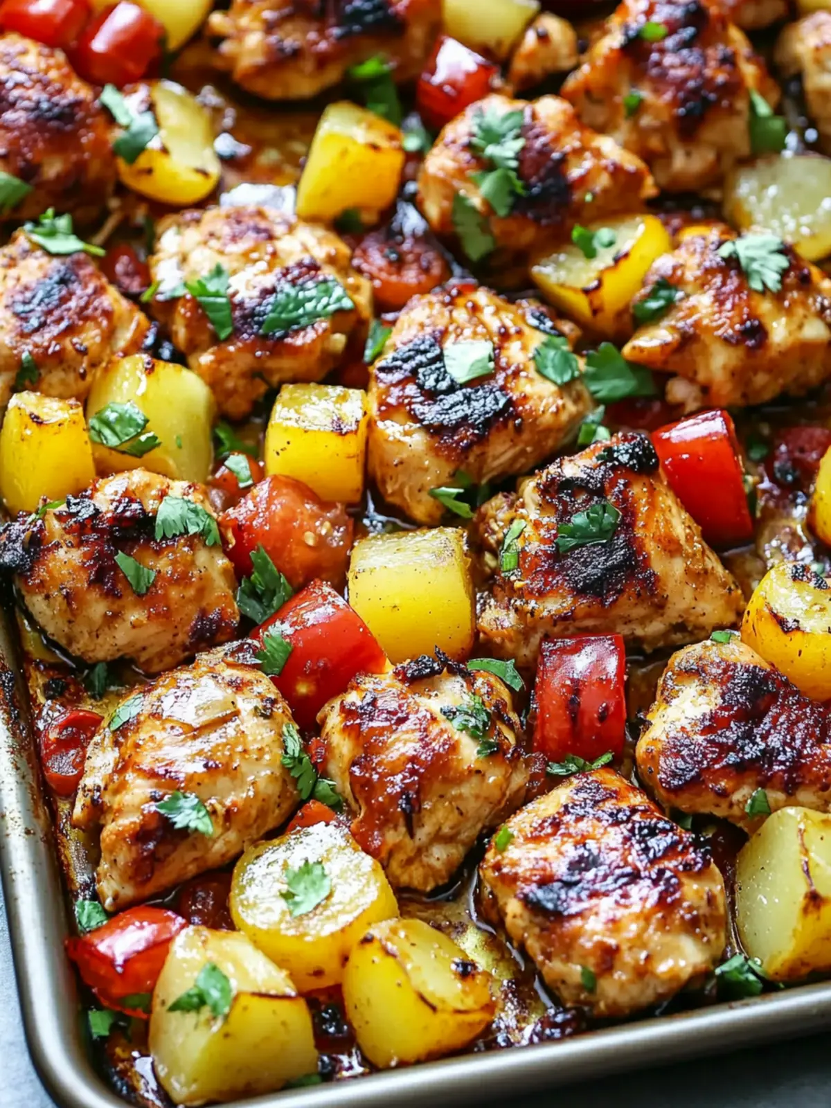 Delicious Hawaiian Chicken Sheet Pan: Easy Dinner Delight 5 Hawaiian Chicken Sheet Pan