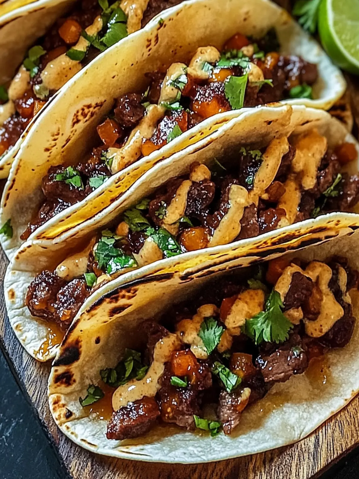 Savory Garlic Butter Honey BBQ Beef Tacos for Easy Nights 4 Garlic Butter Honey BBQ Beef Tacos