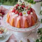 Irresistible Chamomile Bundt Cake with Strawberry Glaze Recipe 4 Chamomile Bundt Cake with Strawberry Glaze