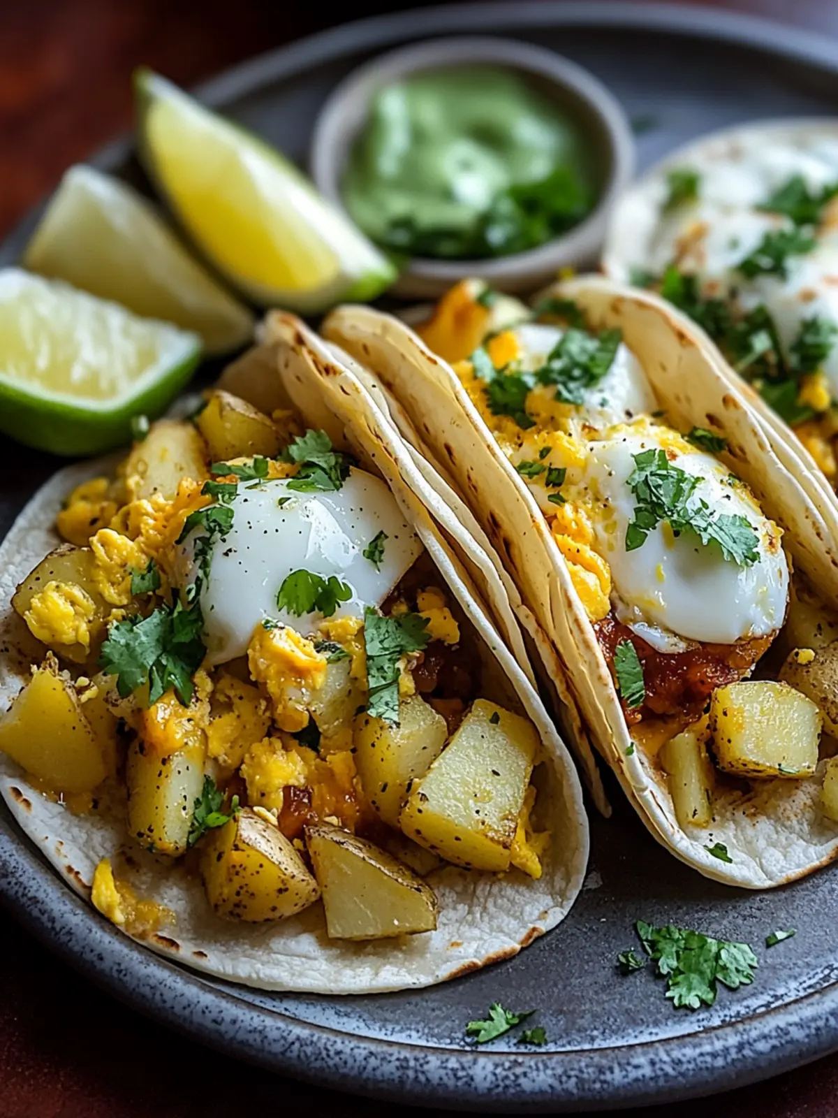 Delicious Potato, Egg, and Cheese Breakfast Tacos to Savor 3 Potato, Egg, and Cheese Breakfast Tacos