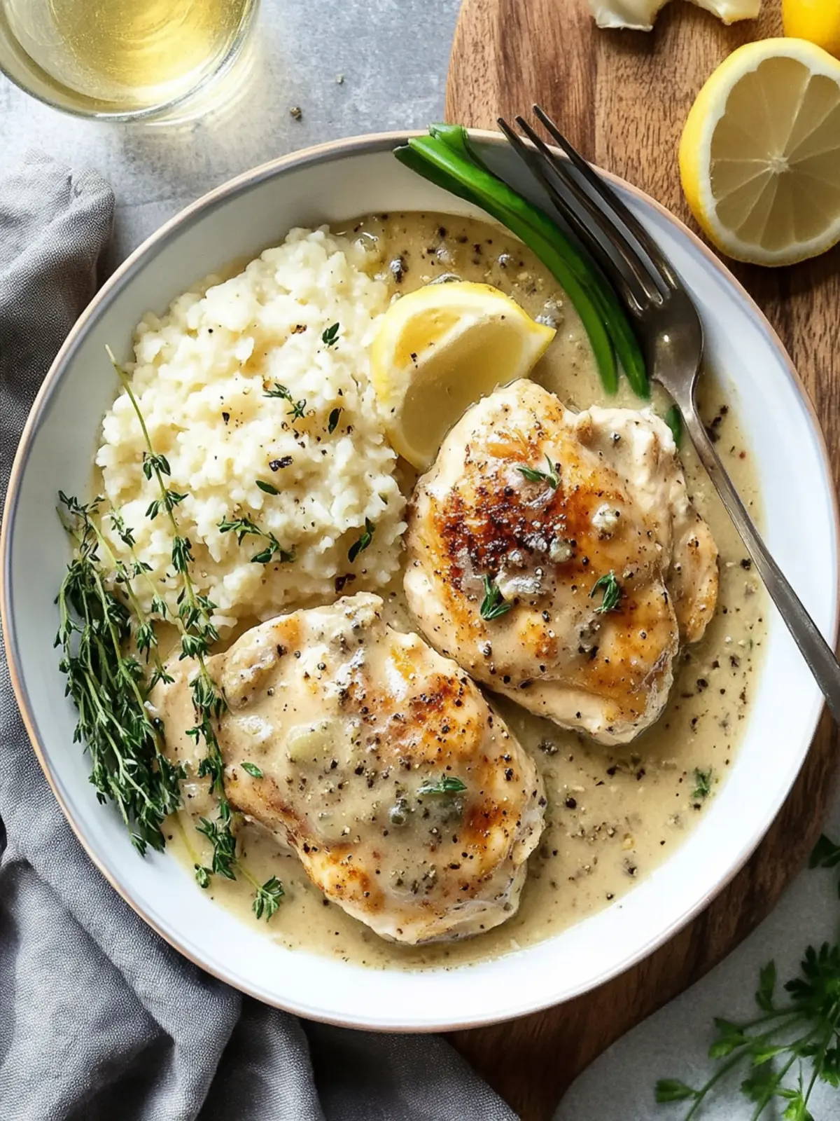 Delicious Chicken in White Wine Sauce for Cozy Nights 2 Chicken in White Wine Sauce