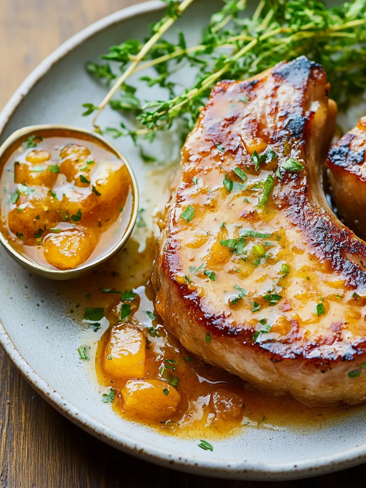 Savory Apricot Ginger Steakhouse Pork Chops in 30 Minutes 5 Apricot Ginger Steakhouse Pork Chops