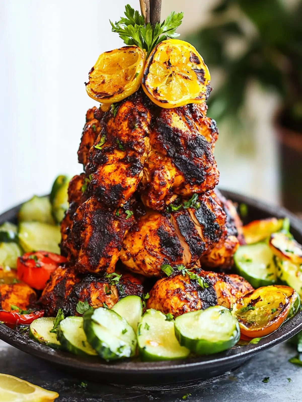 Healthy Oven Baked Chicken al Pastor with a Pineapple Twist 2 Oven Baked Chicken al Pastor