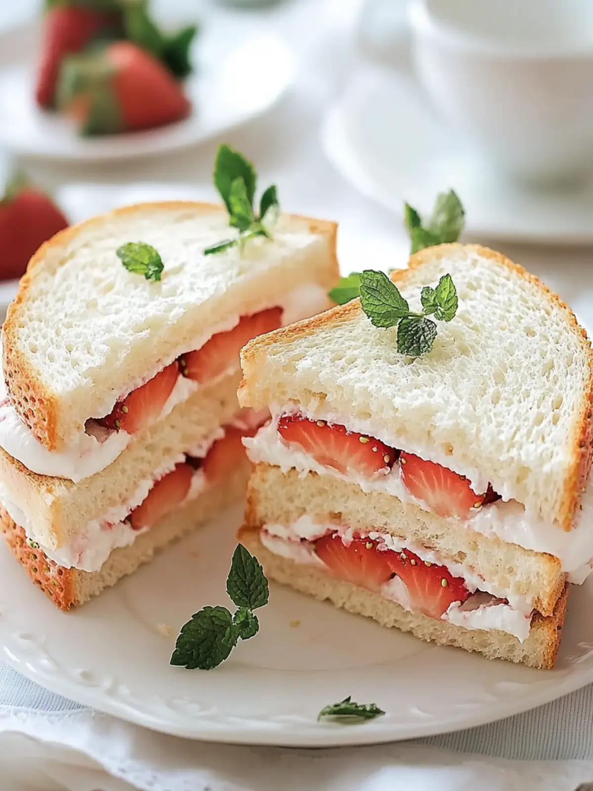 Sweet Strawberry Tea Sandwiches Perfect for Any Gathering 5 Sweet Strawberry Tea Sandwiches