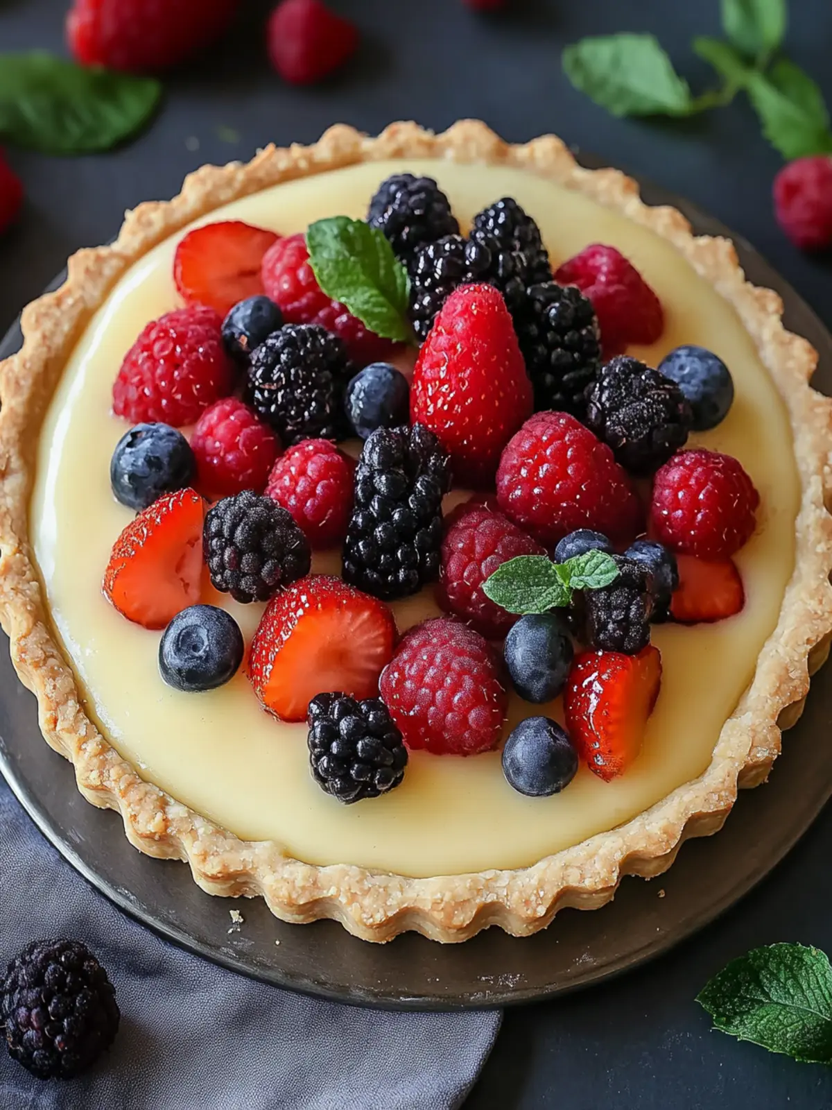 Silky Vanilla Custard Fruit Tart That Wows Every Gathering 2 Silky Vanilla Custard Fruit Tart