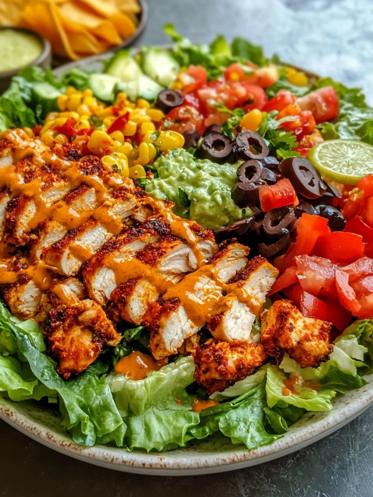 Crispy Chicken Taco Salad: Quick, Healthy, and Delicious! 5 Crispy Chicken Taco Salad