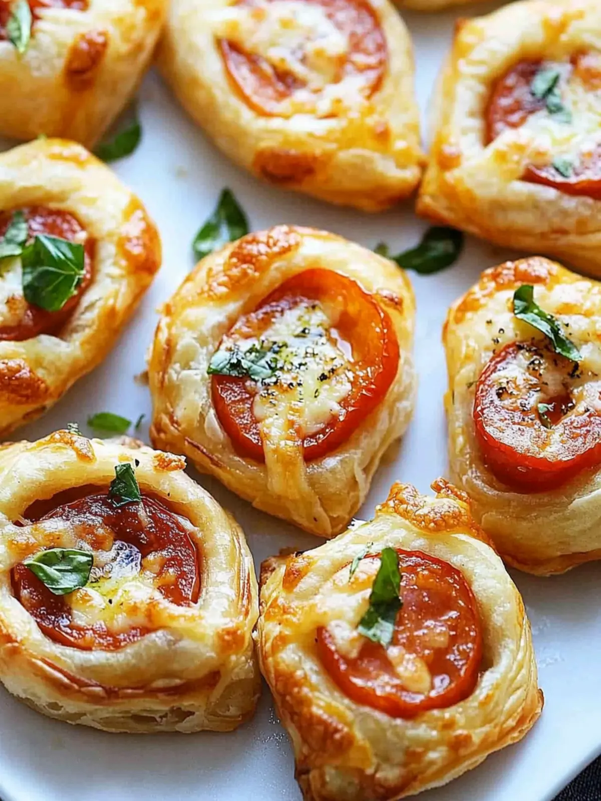Pepperoni Basil Tomato Puffs: Your New Favorite Party Snack 2 Pepperoni Basil Tomato Puffs