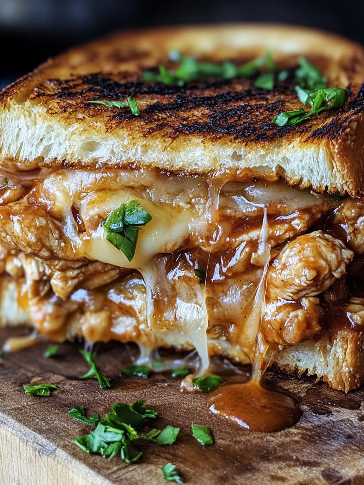 Ultimate BBQ Chicken Grilled Cheese for Comfort Food Lovers 5 BBQ Chicken Grilled Cheese
