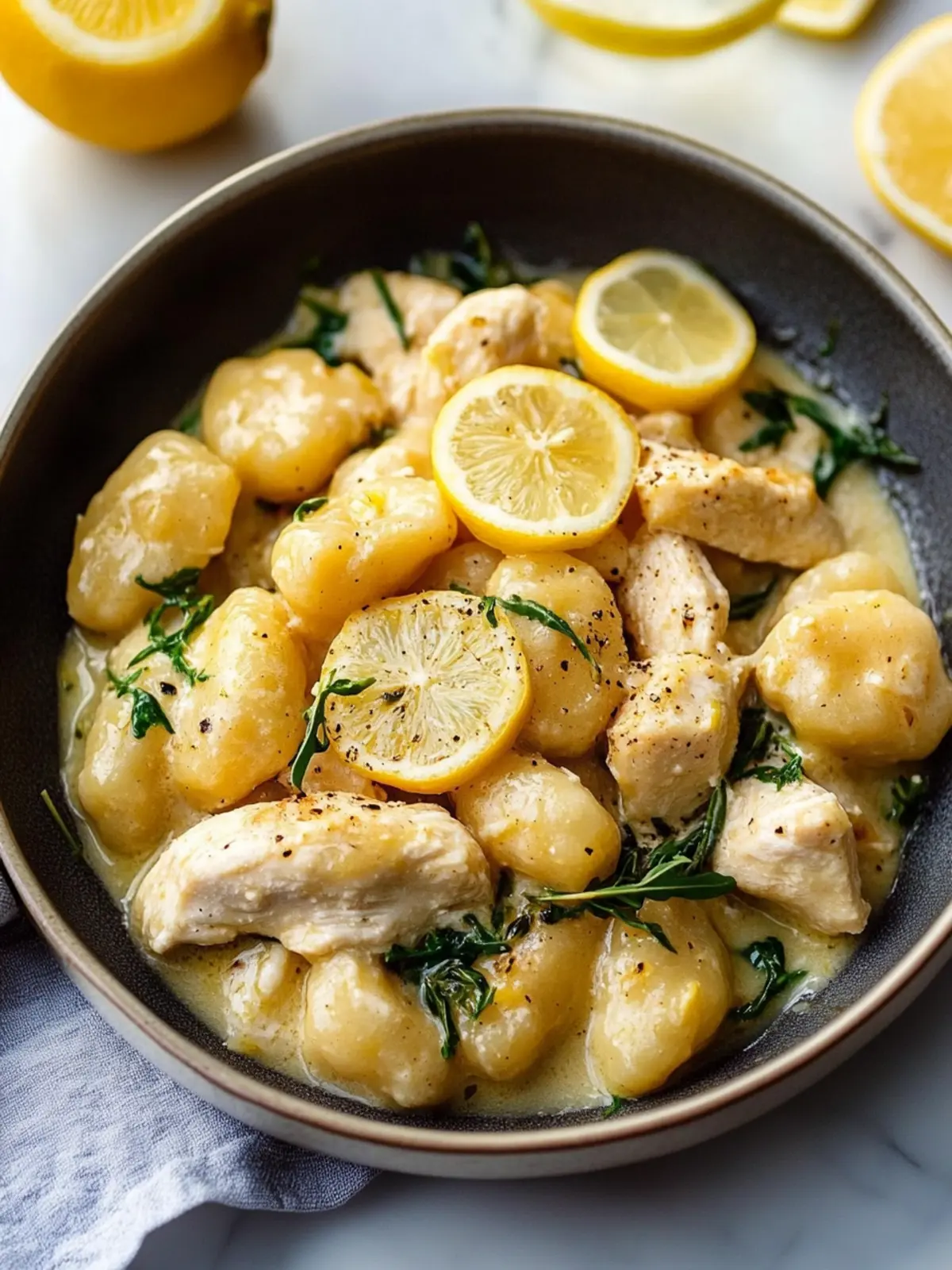 Delicious Lemon Chicken Gnocchi in One Pan for Quick Dinners 4 Lemon Chicken Gnocchi