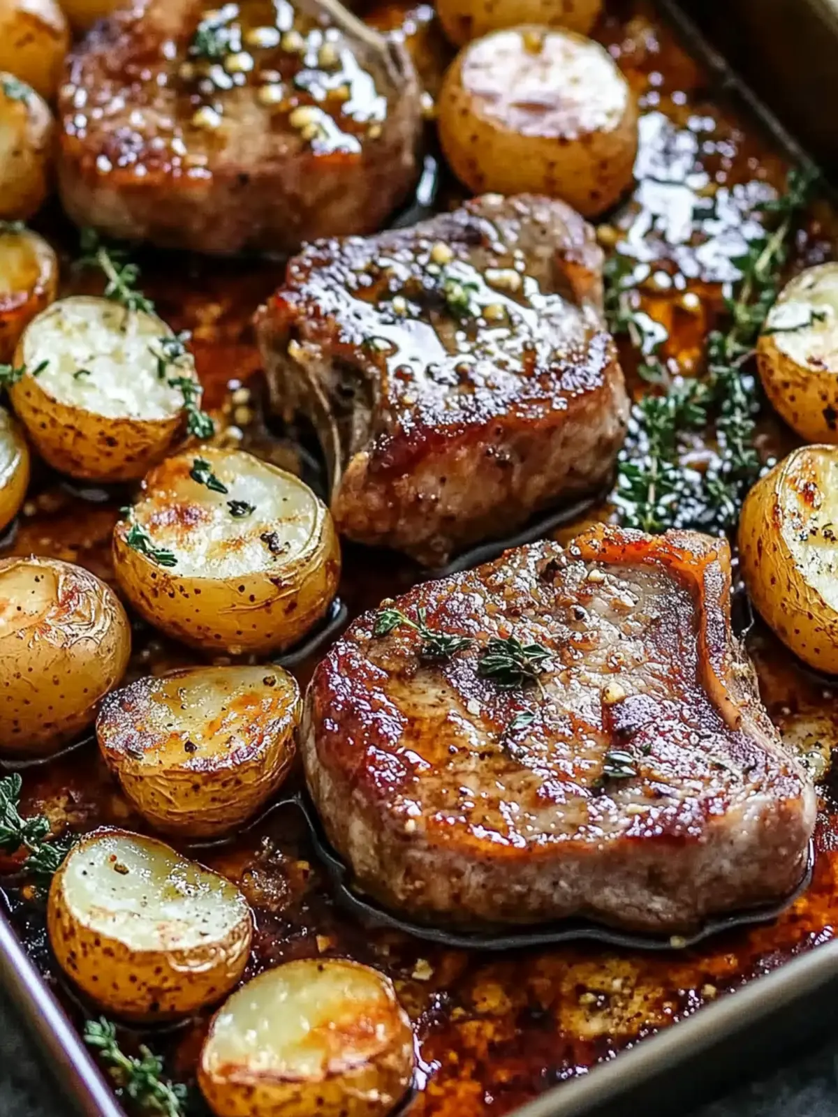 Sheet Pan Pork Chops and Potatoes for Effortless Weeknight Wins 2 Sheet Pan Pork Chops and Potatoes