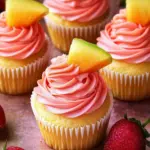 Mango Strawberry Sunset Cupcakes That Bring Summer to Life 6 Mango Strawberry Sunset Cupcakes