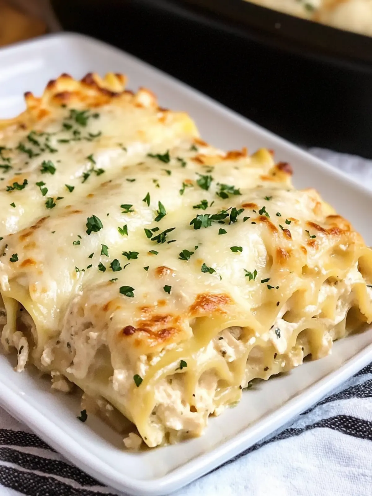 Irresistible Chicken Alfredo Lasagna Roll Ups for Cozy Nights 4 Chicken Alfredo Lasagna Roll Ups