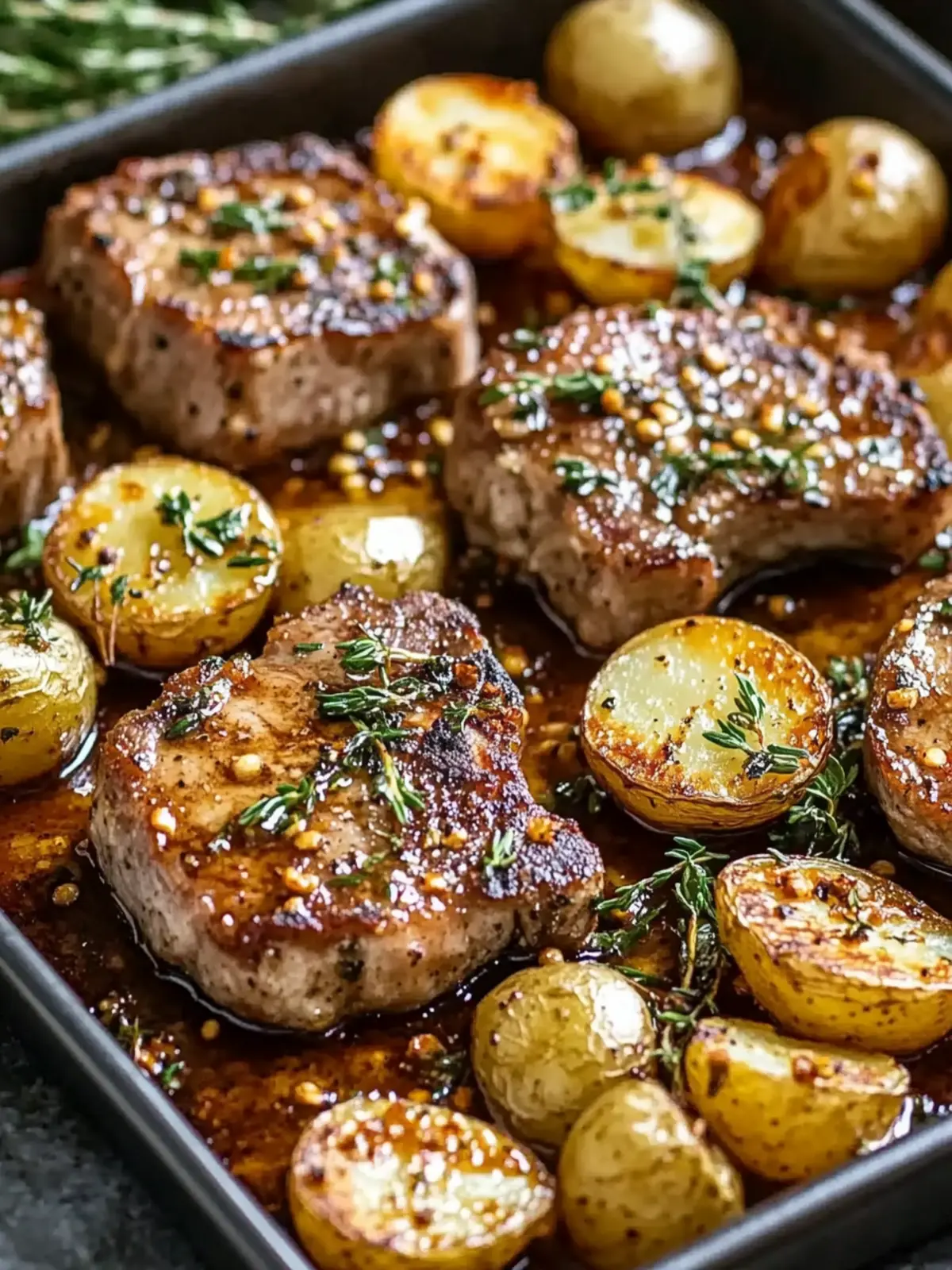 Sheet Pan Pork Chops and Potatoes for Effortless Weeknight Wins 4 Sheet Pan Pork Chops and Potatoes