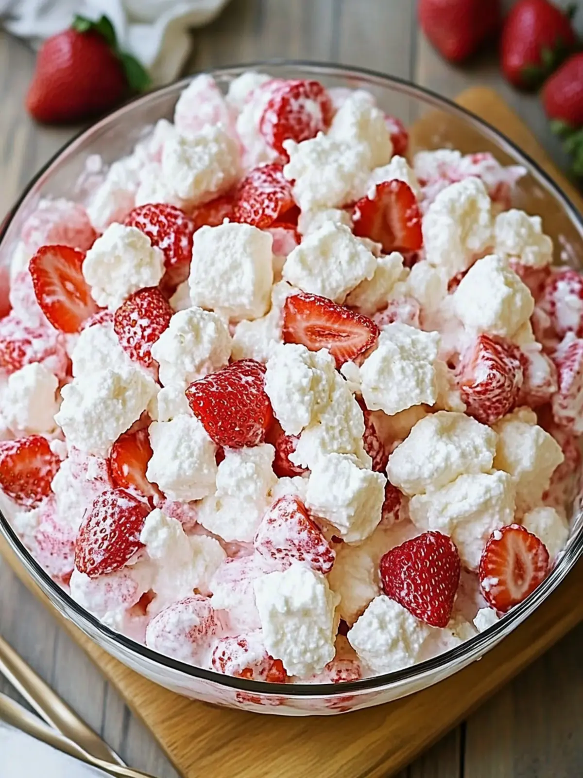 Strawberry Shortcake Fluff Salad: A Cloud of Creamy Bliss 5 Strawberry Shortcake Fluff Salad