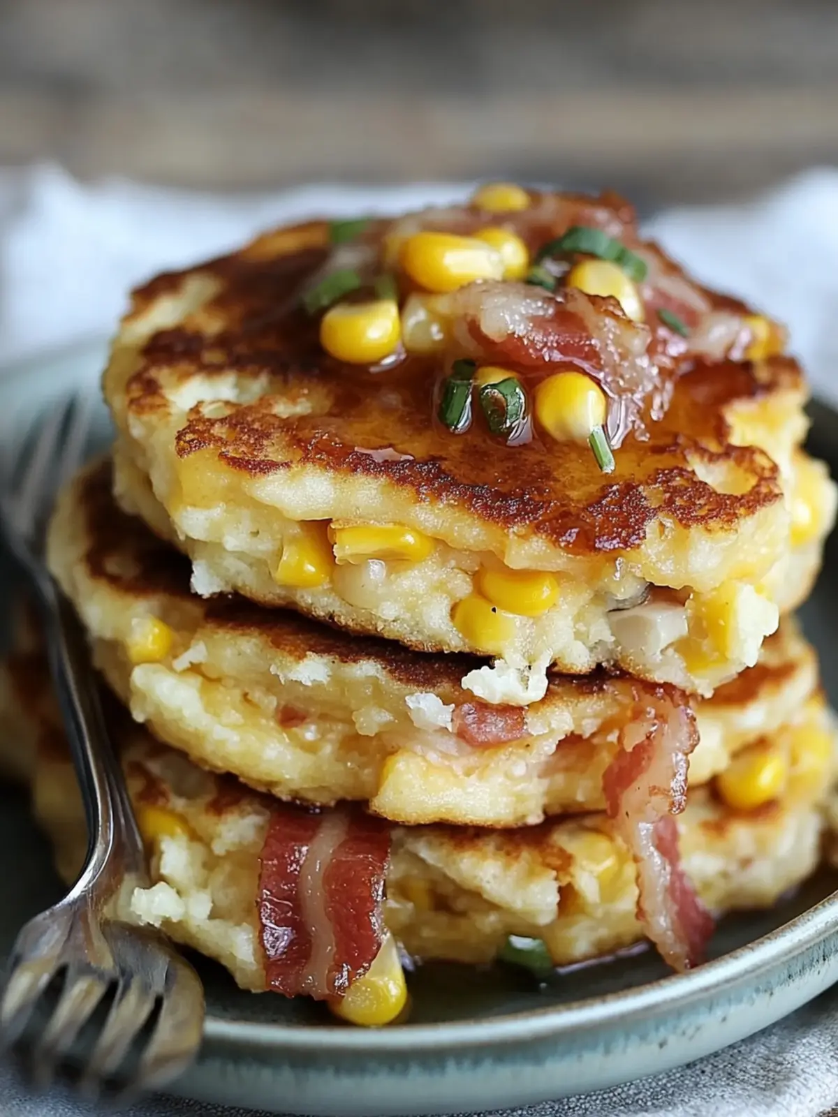Savor Irresistible Bacon and Corn Griddle Cakes Today 4 Bacon and Corn Griddle Cakes