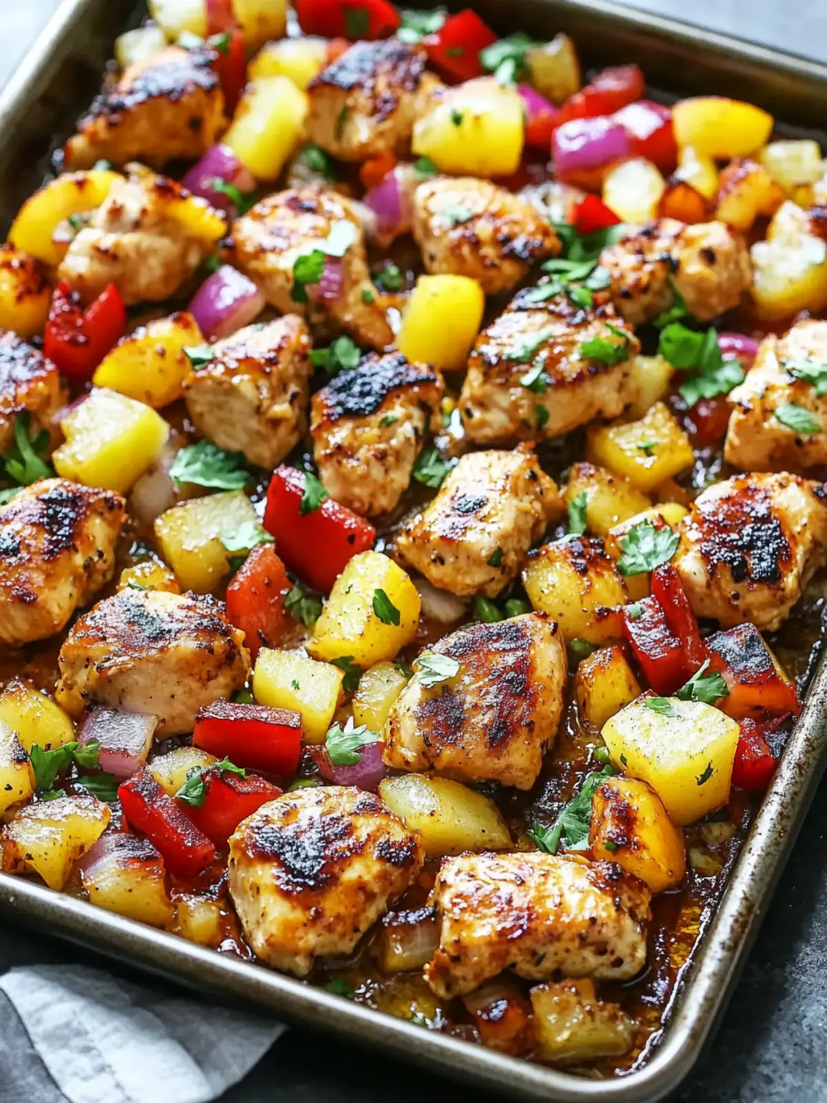 Delicious Hawaiian Chicken Sheet Pan: Easy Dinner Delight 3 Hawaiian Chicken Sheet Pan