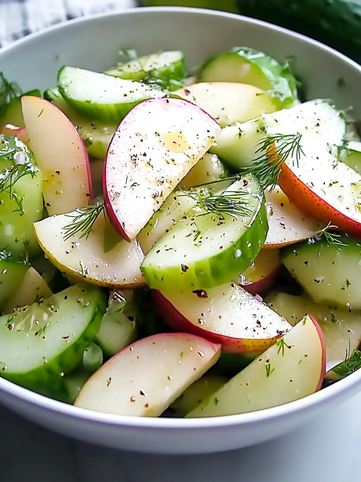 Delicious Apple Pear Cucumber Salad for Refreshing Summer Days 5 Apple Pear Cucumber Salad