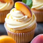 Honey Peach Cream Cheese Cupcakes: Summer's Sweet Delight 6 Honey Peach Cream Cheese Cupcakes
