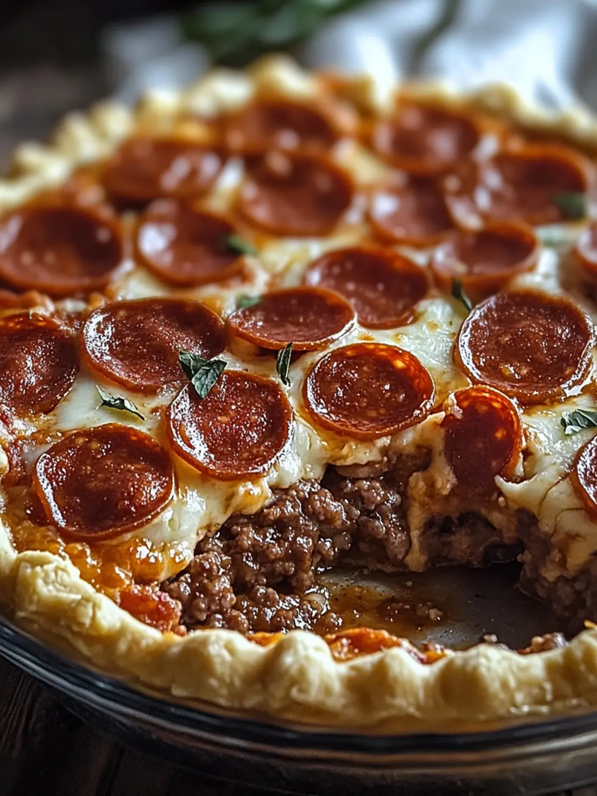 Savory Hamburger Sausage & Pepperoni Pie for Cozy Nights 4 Savory Hamburger Sausage & Pepperoni Pie