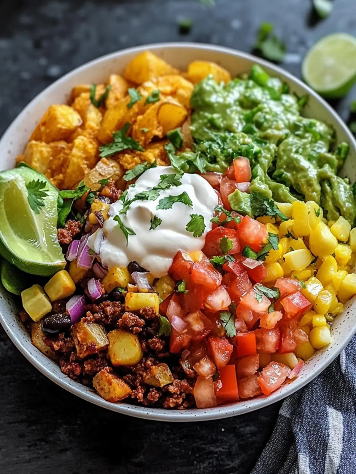 Loaded Potato Taco Bowl: Crispy, Flavorful, and High-Protein! 5 Loaded Potato Taco Bowl