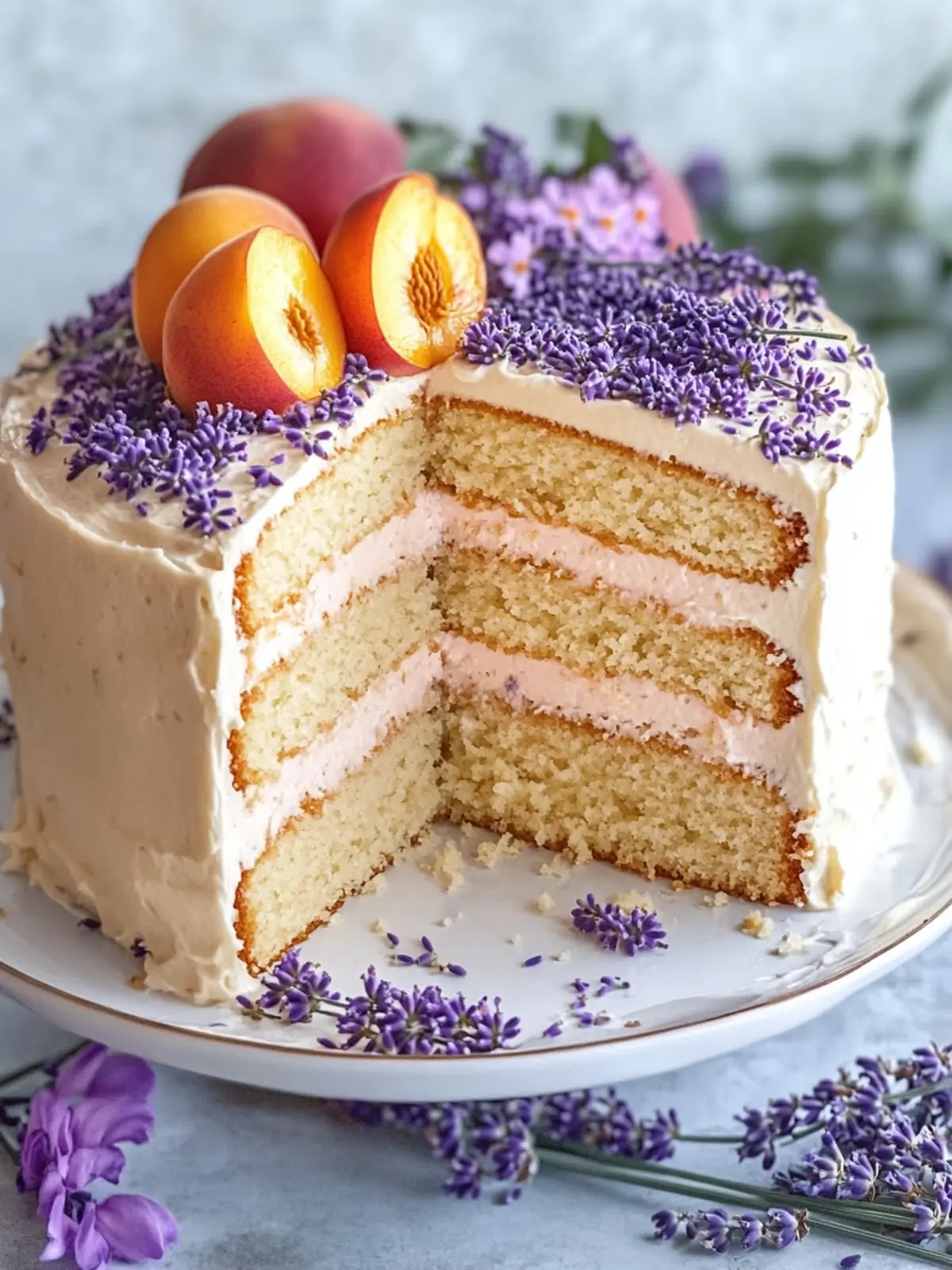 Lavender Peach Cake: A Delightfully Unique Dessert Experience 5 Lavender Peach Cake