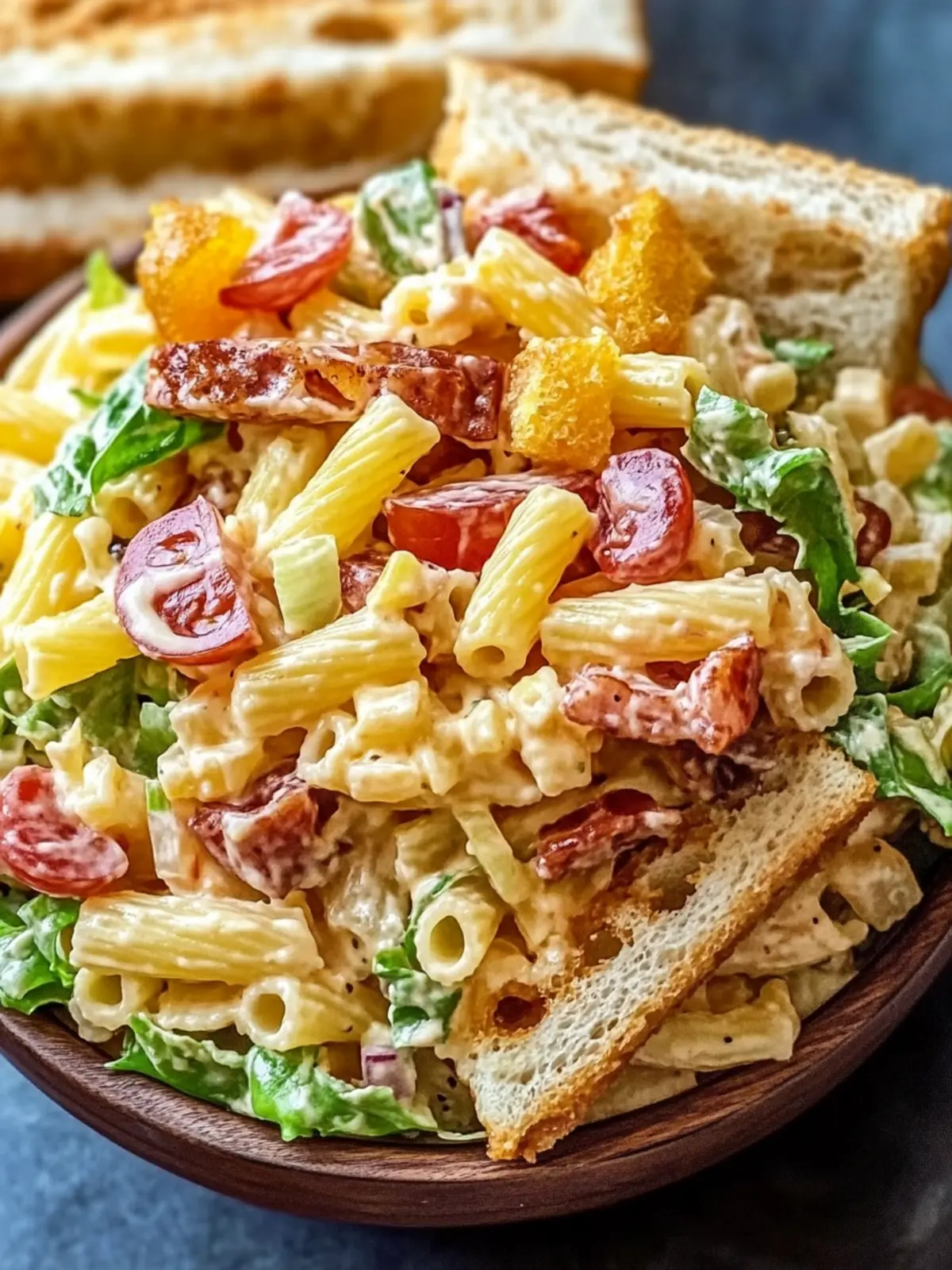Mouthwatering Club Sandwich Pasta Salad You Can Make Ahead 2 Club Sandwich Pasta Salad