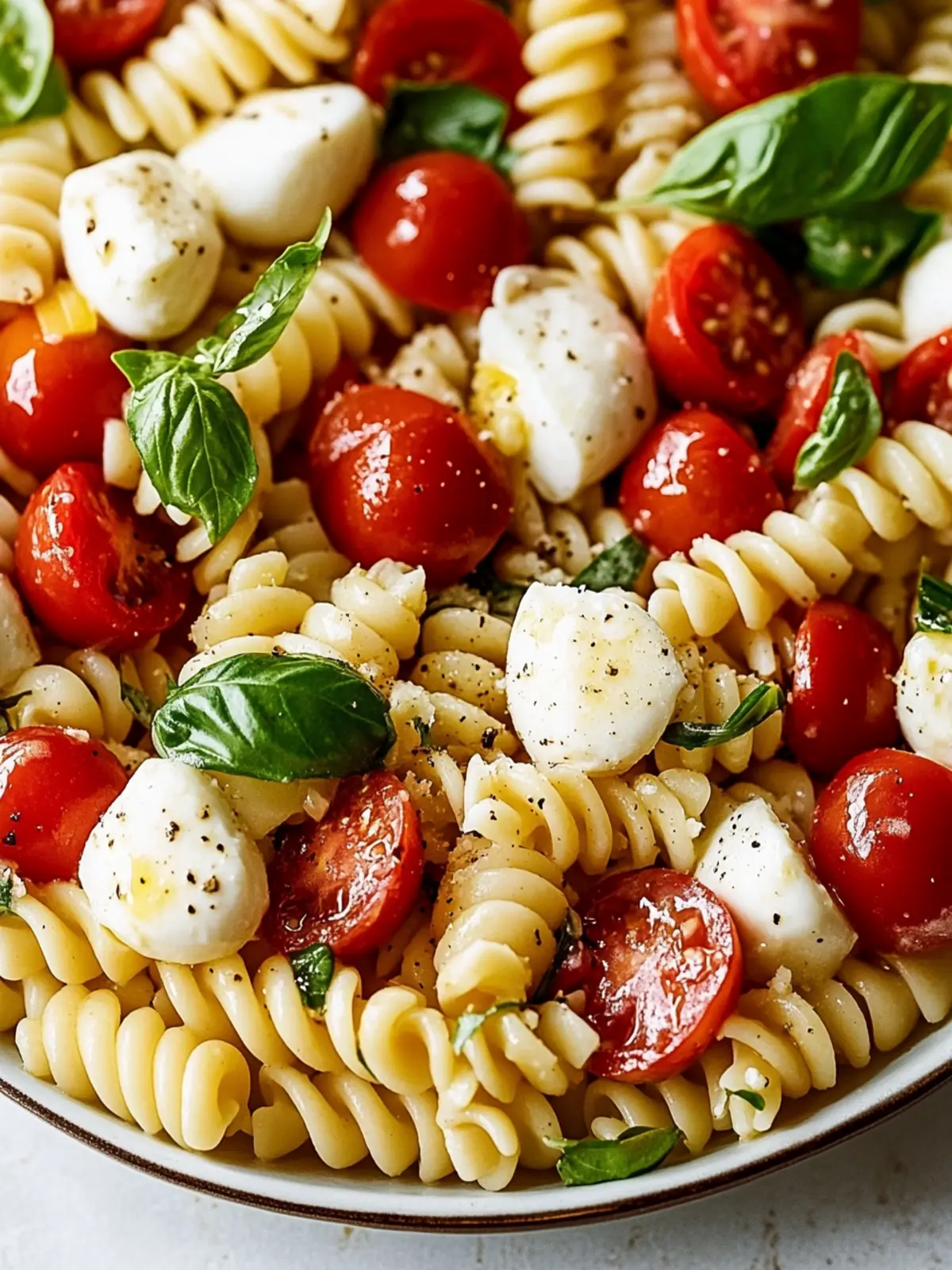 Creamy Caprese Pasta Salad: Chill Out with This Summer Delight 4 Creamy Caprese Pasta Salad