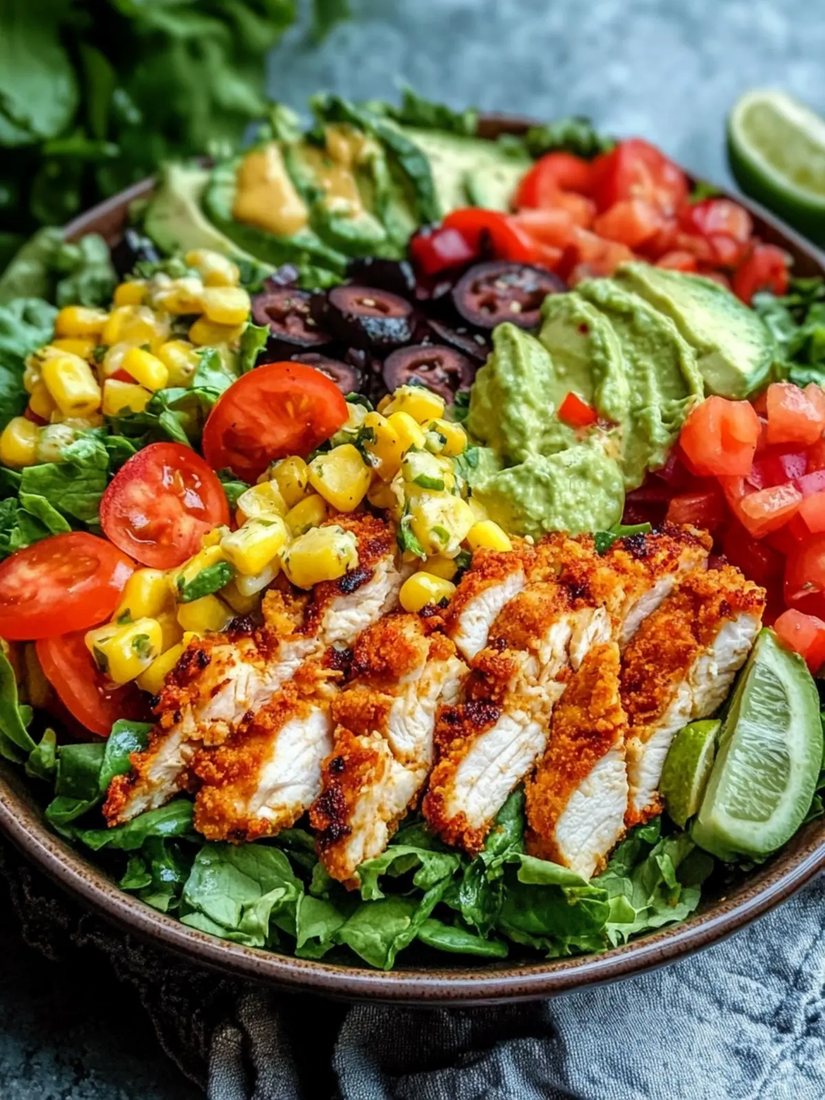 Crispy Chicken Taco Salad: Quick, Healthy, and Delicious! 4 Crispy Chicken Taco Salad