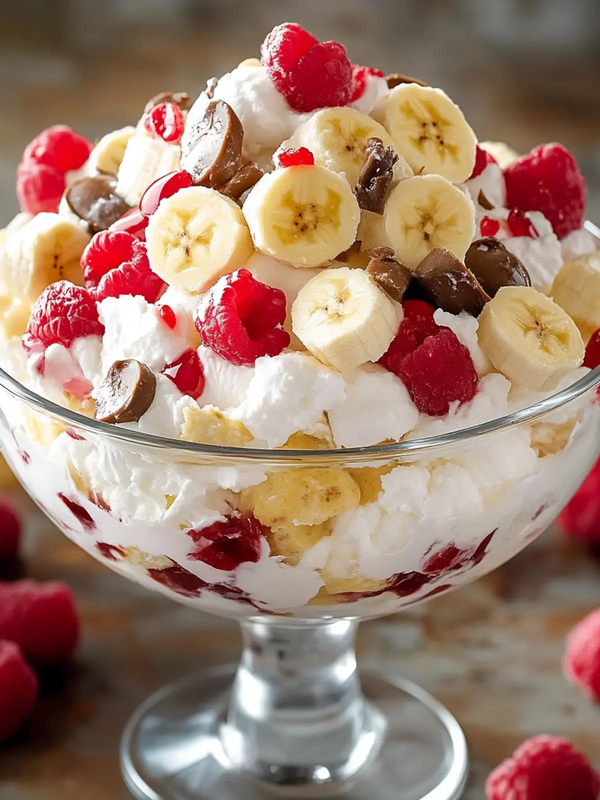 Chill Out with Irresistible Banana Split Fluff Salad! 4 Banana Split Fluff Salad