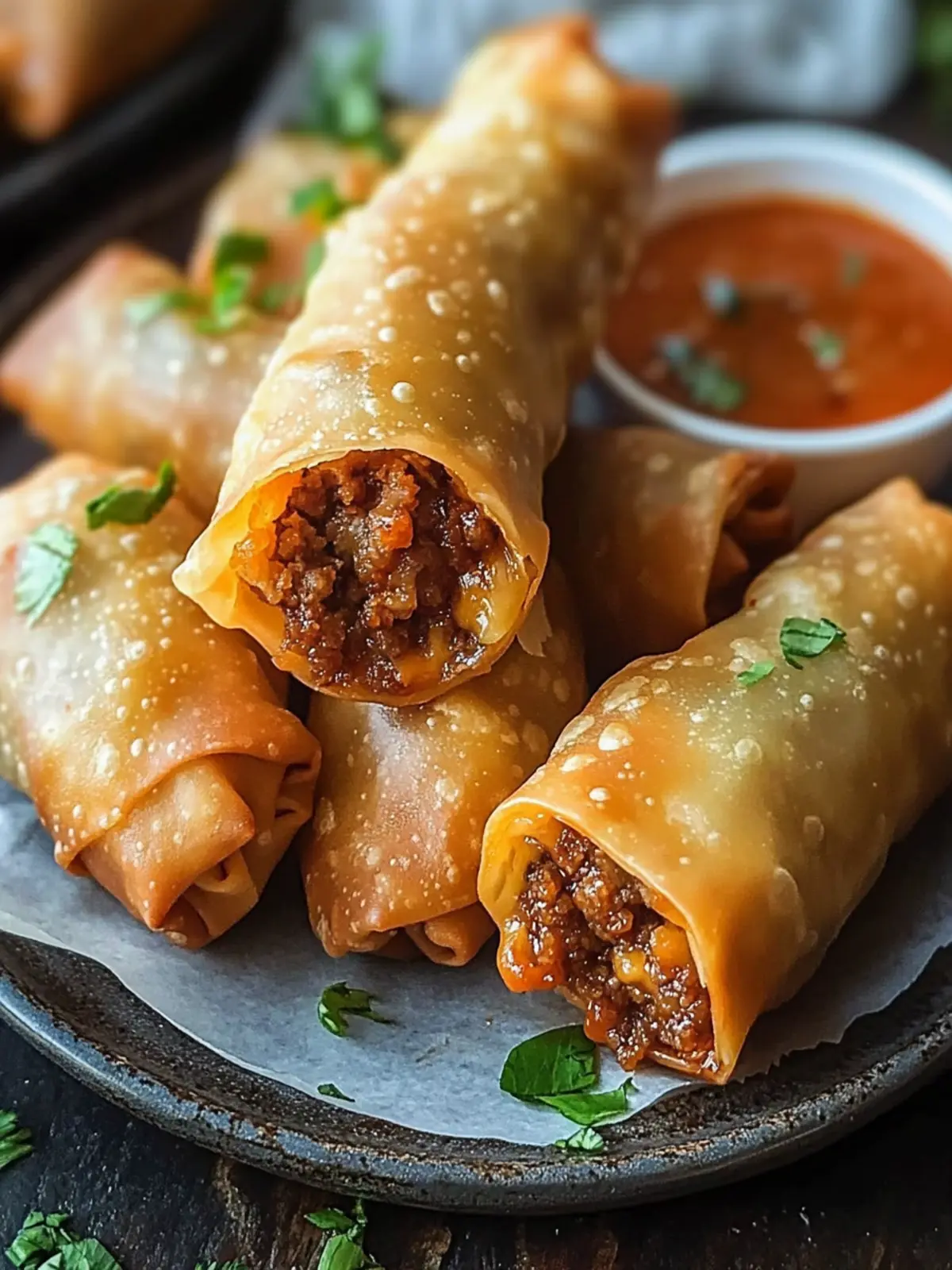 Cheeseburger Eggrolls: Flavor-Packed Party Pleasers 4 Cheeseburger Eggrolls