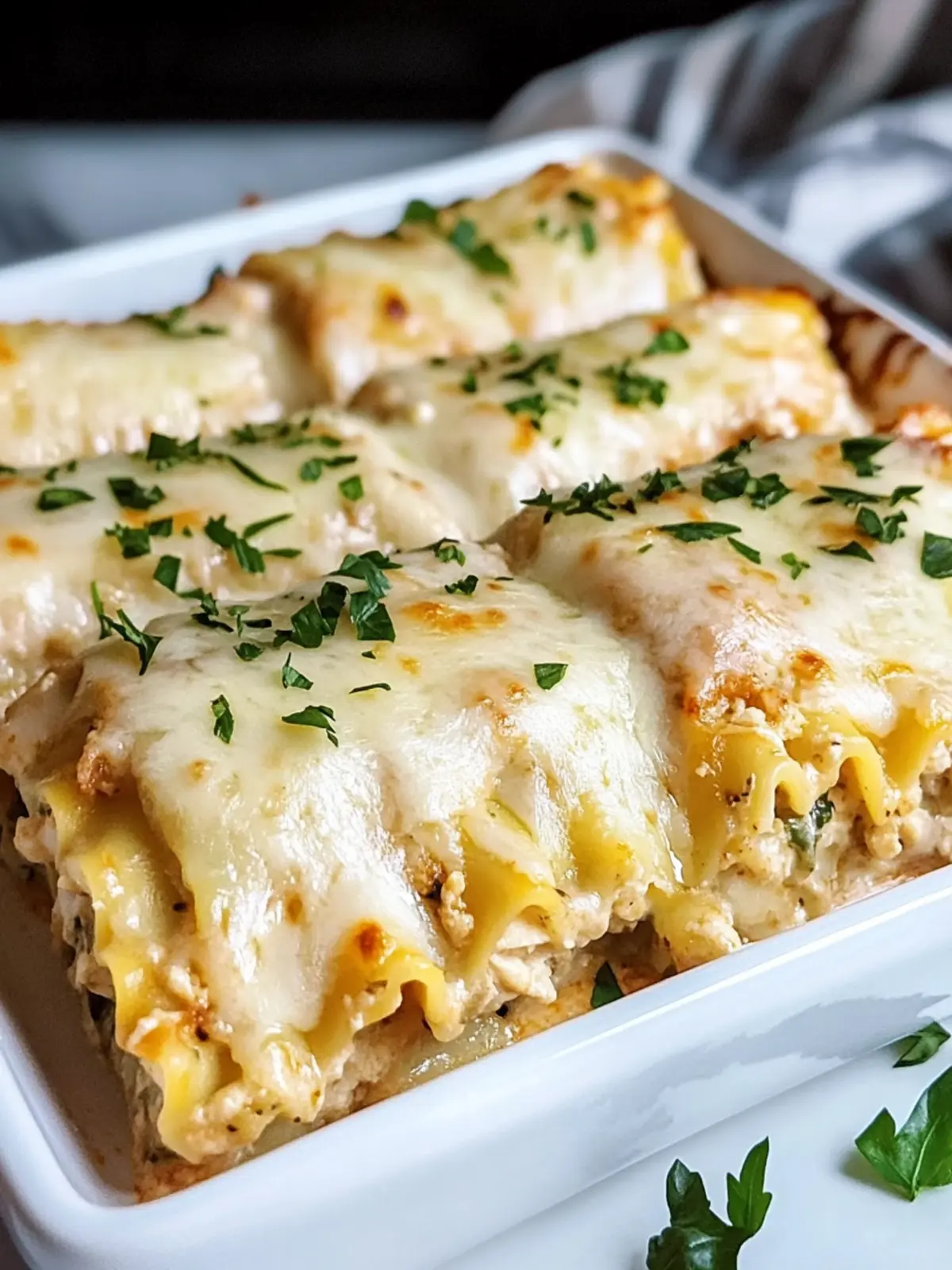 Irresistible Chicken Alfredo Lasagna Roll Ups for Cozy Nights 5 Chicken Alfredo Lasagna Roll Ups