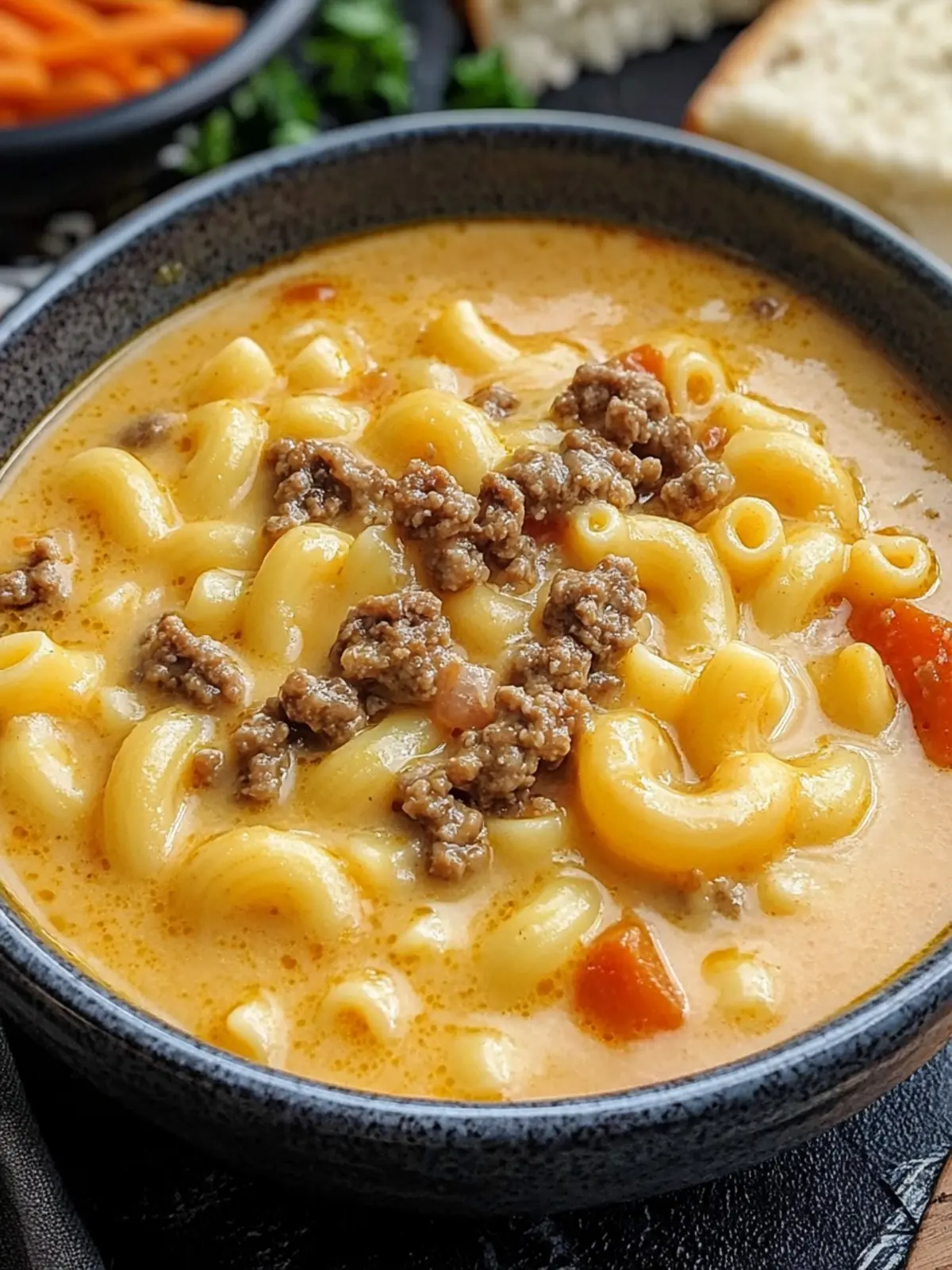 Cheeseburger Macaroni Soup: Cozy Comfort in Every Spoonful 2 Cheeseburger Macaroni Soup