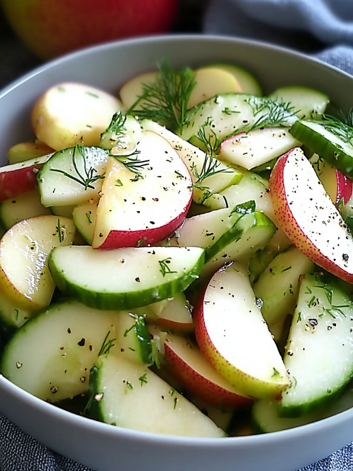 Delicious Apple Pear Cucumber Salad for Refreshing Summer Days 2 Apple Pear Cucumber Salad