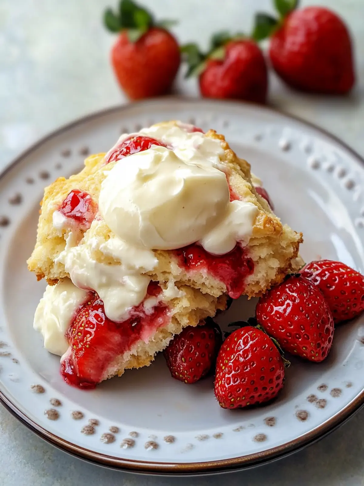 Strawberries and Cream Scones for the Perfect Morning Bliss 5 Strawberries and Cream Scones
