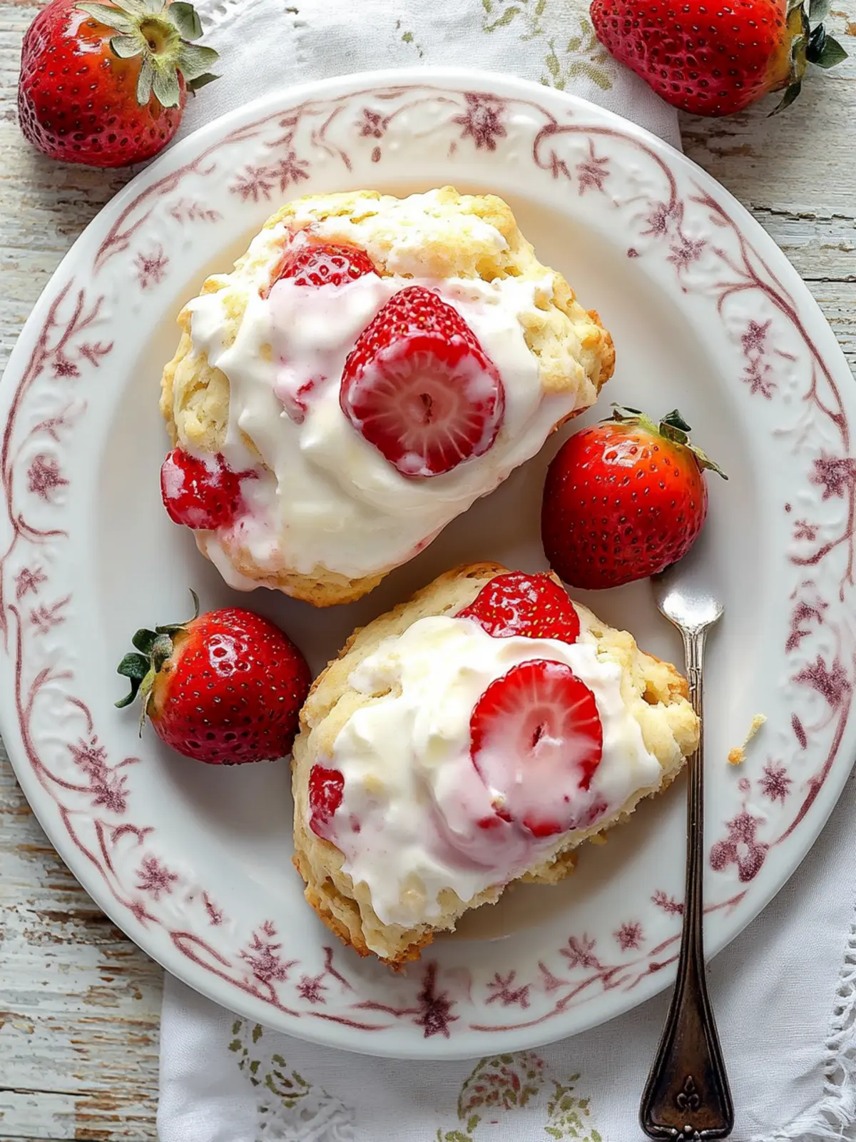 Strawberries and Cream Scones for the Perfect Morning Bliss 4 Strawberries and Cream Scones