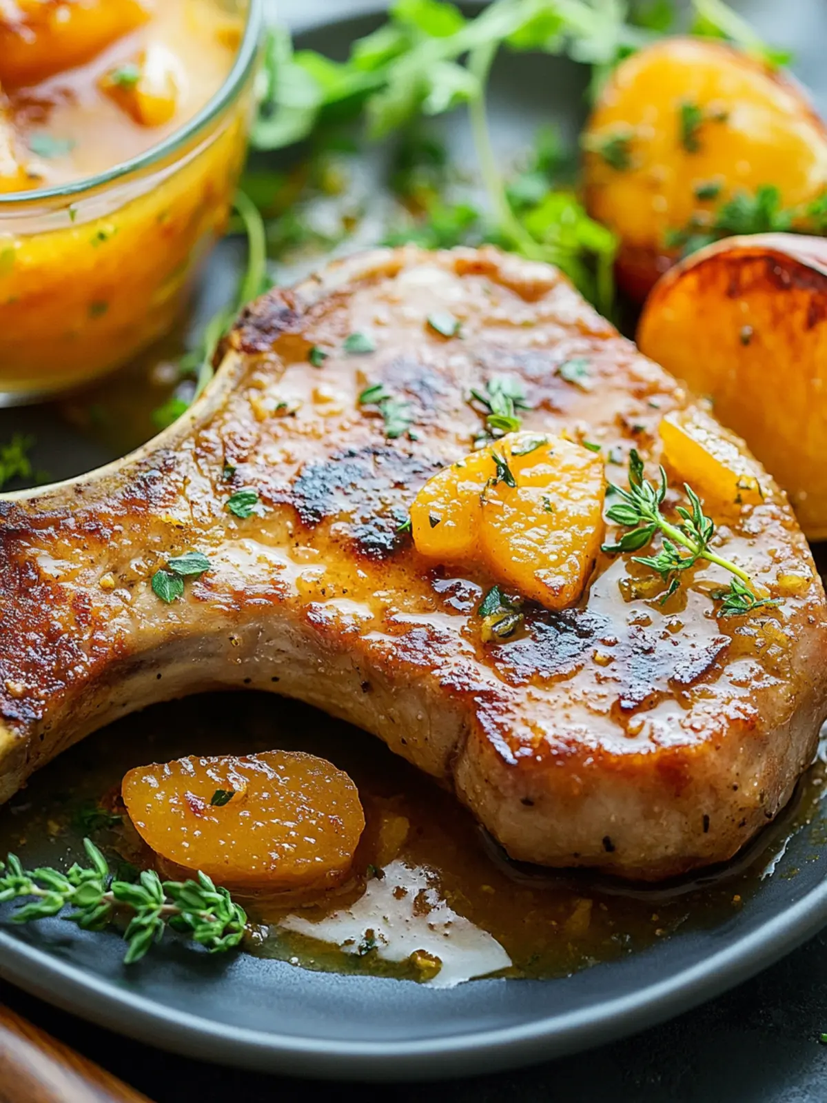 Savory Apricot Ginger Steakhouse Pork Chops in 30 Minutes 3 Apricot Ginger Steakhouse Pork Chops