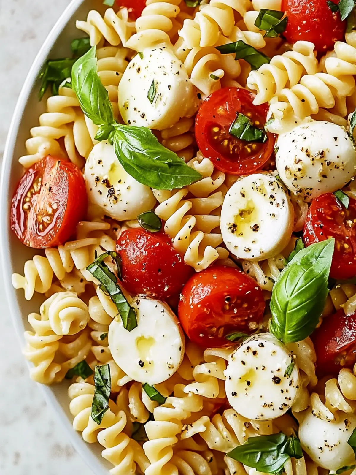 Creamy Caprese Pasta Salad: Chill Out with This Summer Delight 3 Creamy Caprese Pasta Salad