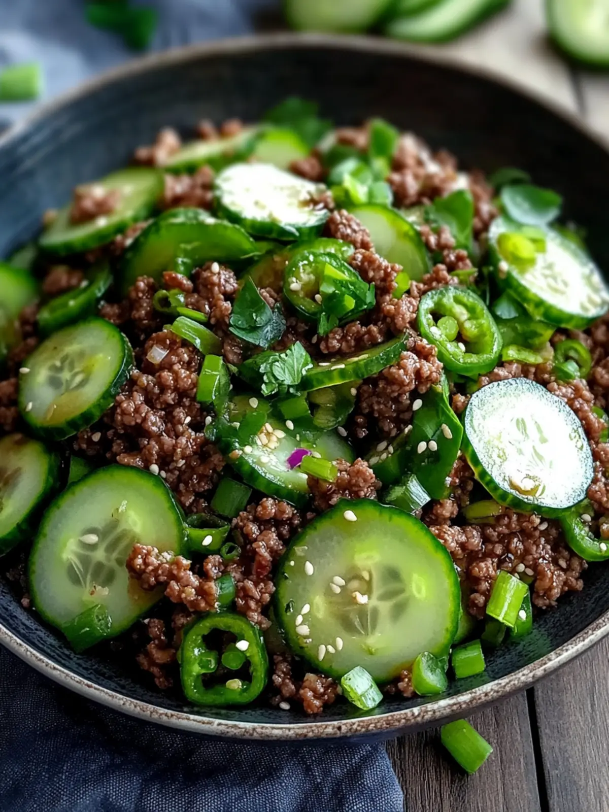 Spicy Korean Ground Beef with Cucumber Salad Delights You! 5 Spicy Korean Ground Beef with Cucumber Salad delights