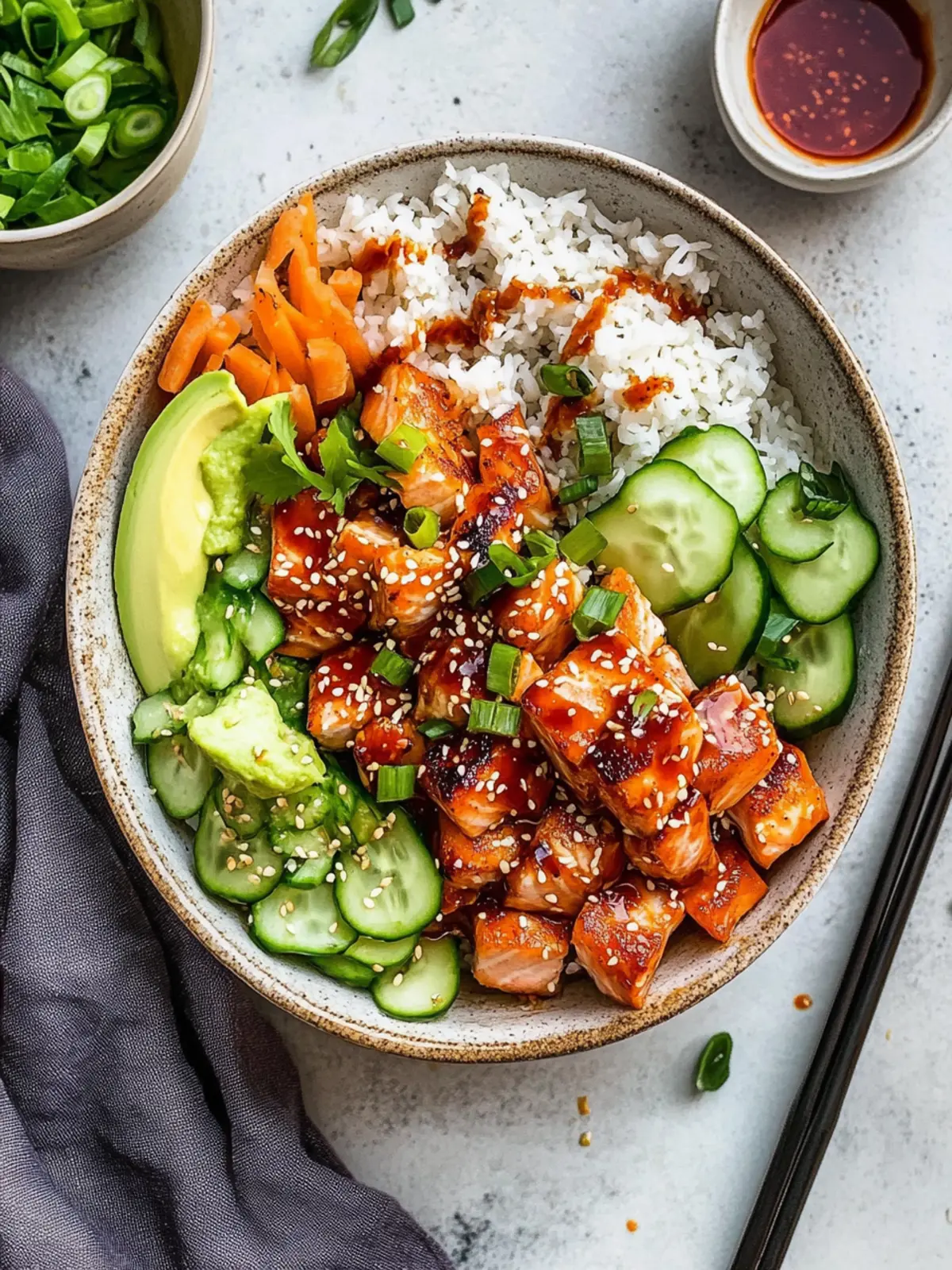 Savory Honey Sriracha Salmon Bowls You’ll Crave Tonight 3 Honey Sriracha Salmon Bowls